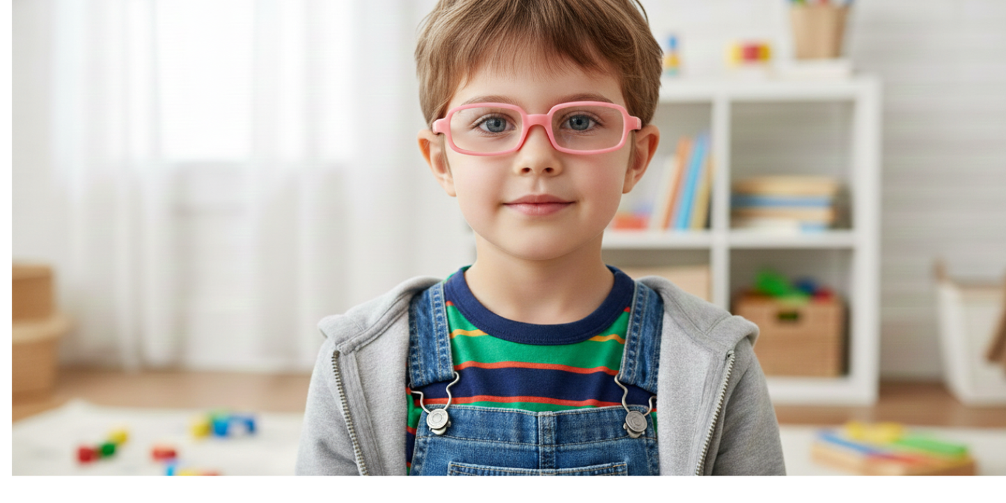 Full Rim Rectangle Magneto Classic Kids Eyeglasses