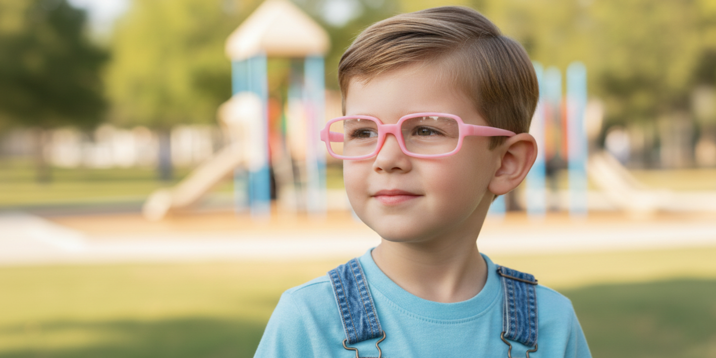 Full Rim Rectangle Magneto Classic Kids Eyeglasses