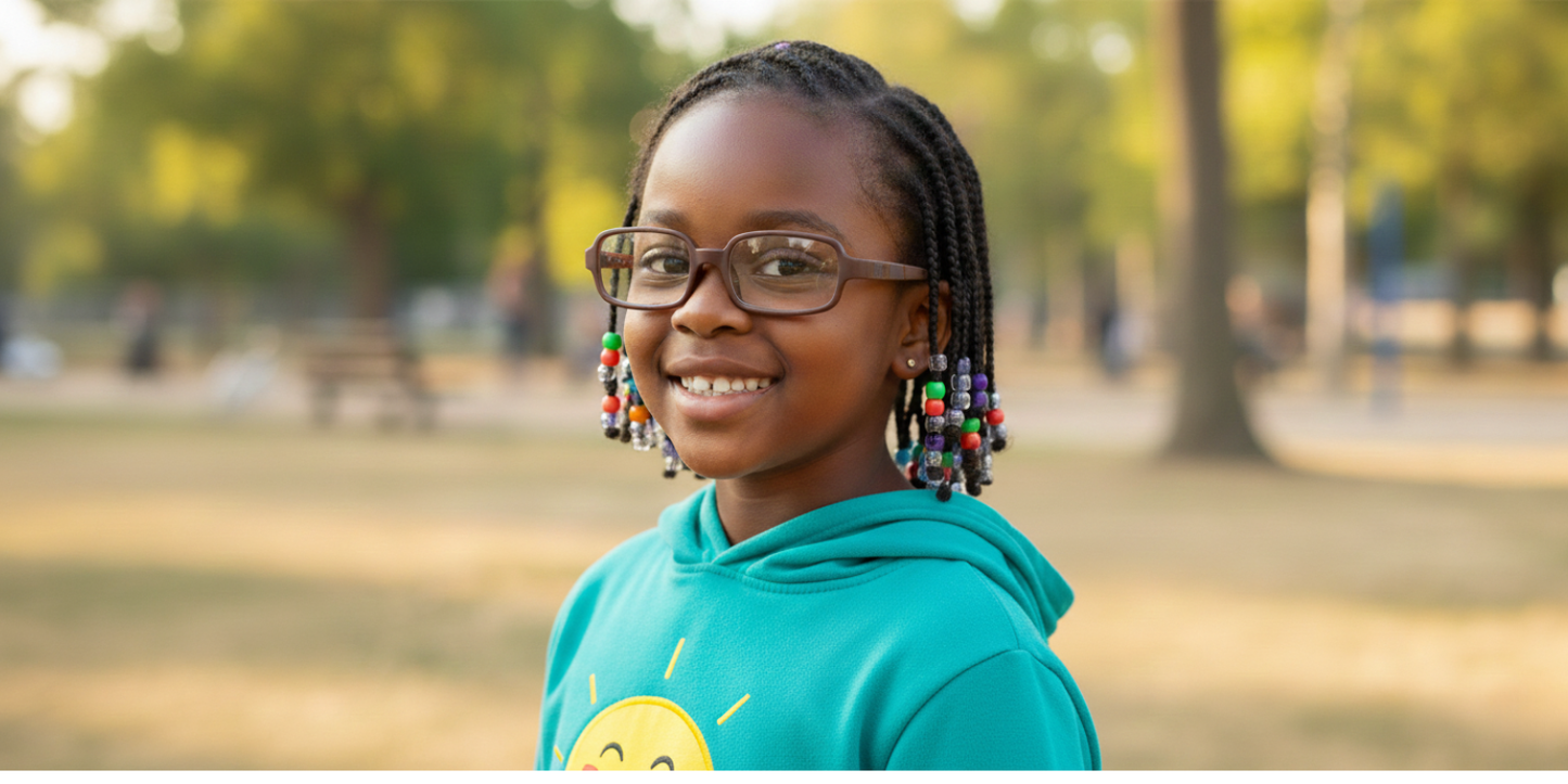 Full Rim Rectangle Magneto Classic Kids Eyeglasses