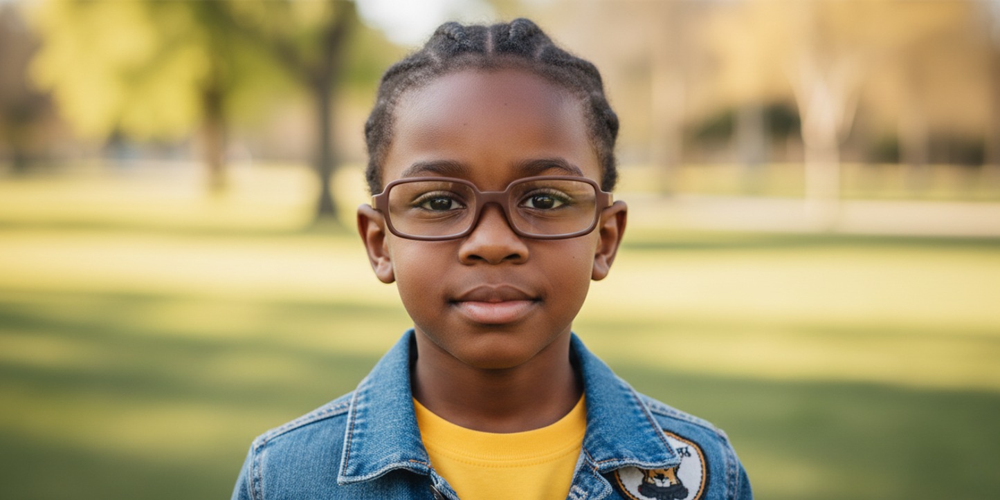 Full Rim Rectangle Magneto Classic Kids Eyeglasses