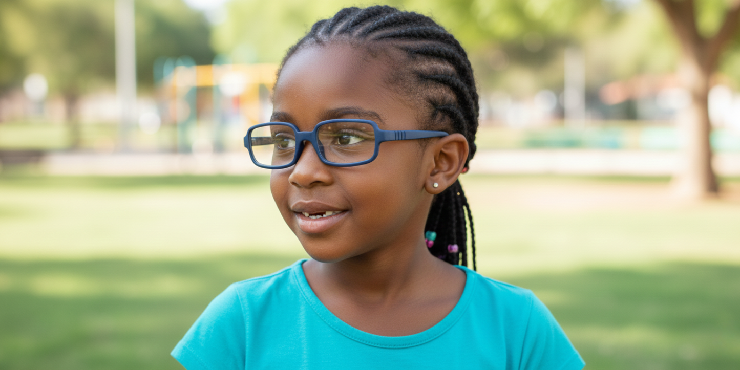 Full Rim Rectangle Magneto Classic Kids Eyeglasses