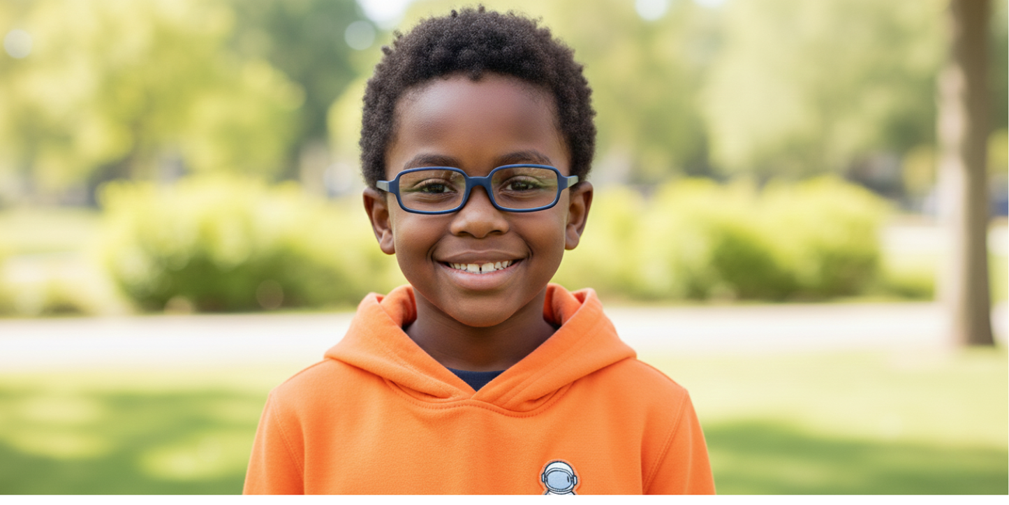 Full Rim Rectangle Magneto Classic Kids Eyeglasses