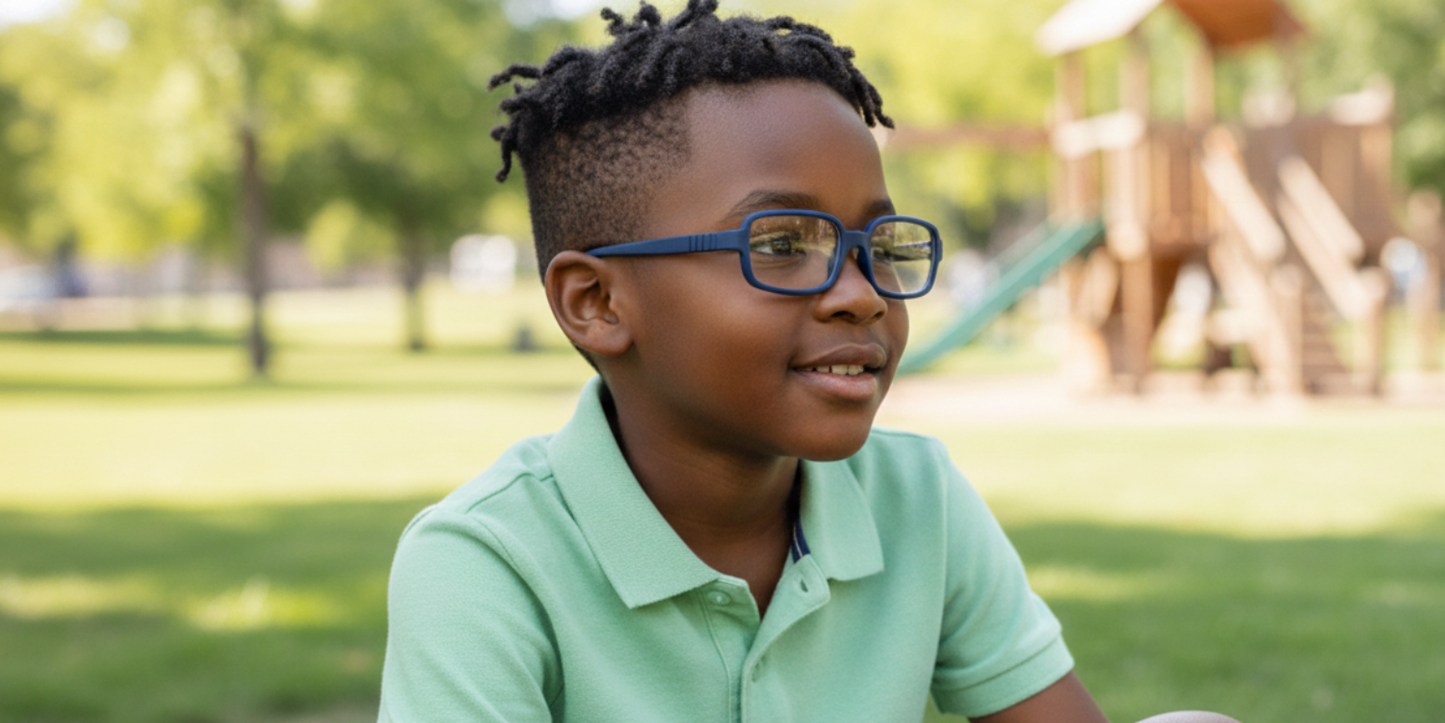 Full Rim Rectangle Magneto Classic Kids Eyeglasses