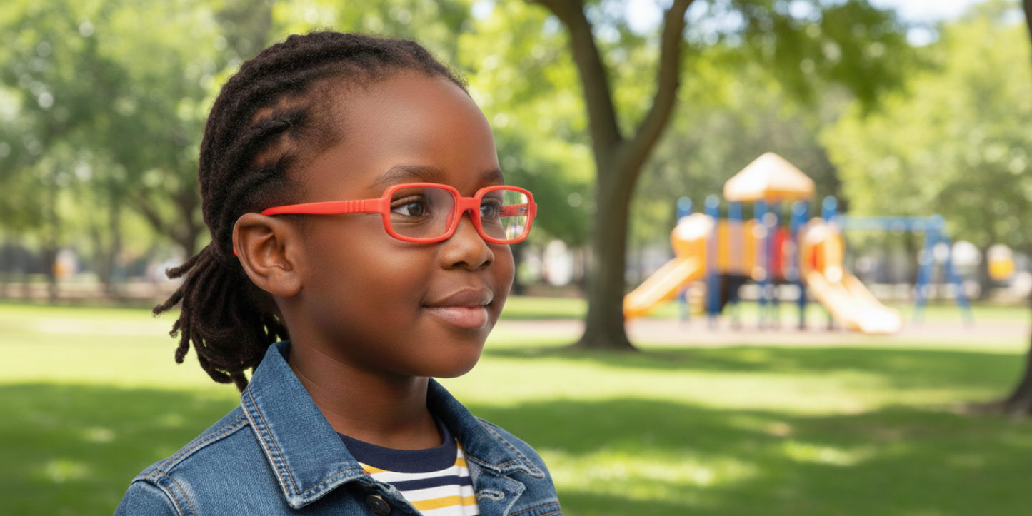 Full Rim Rectangle Magneto Classic Kids Eyeglasses