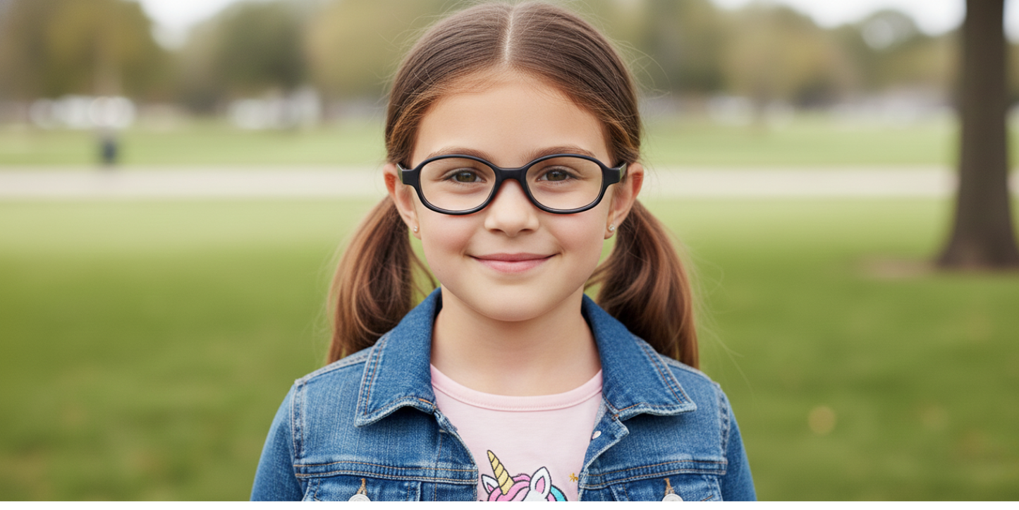 Full Rim Oval Magneto Classic Kids Eyeglasses
