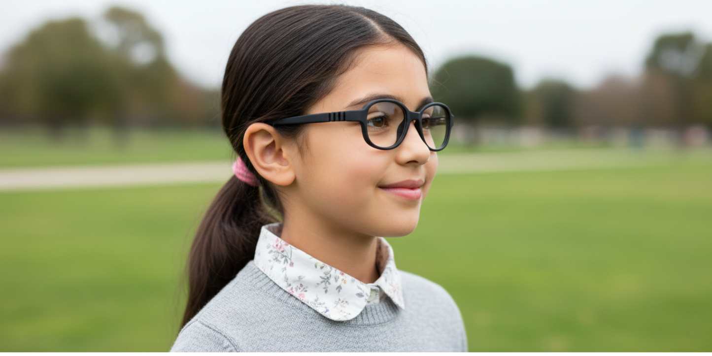 Full Rim Oval Magneto Classic Kids Eyeglasses