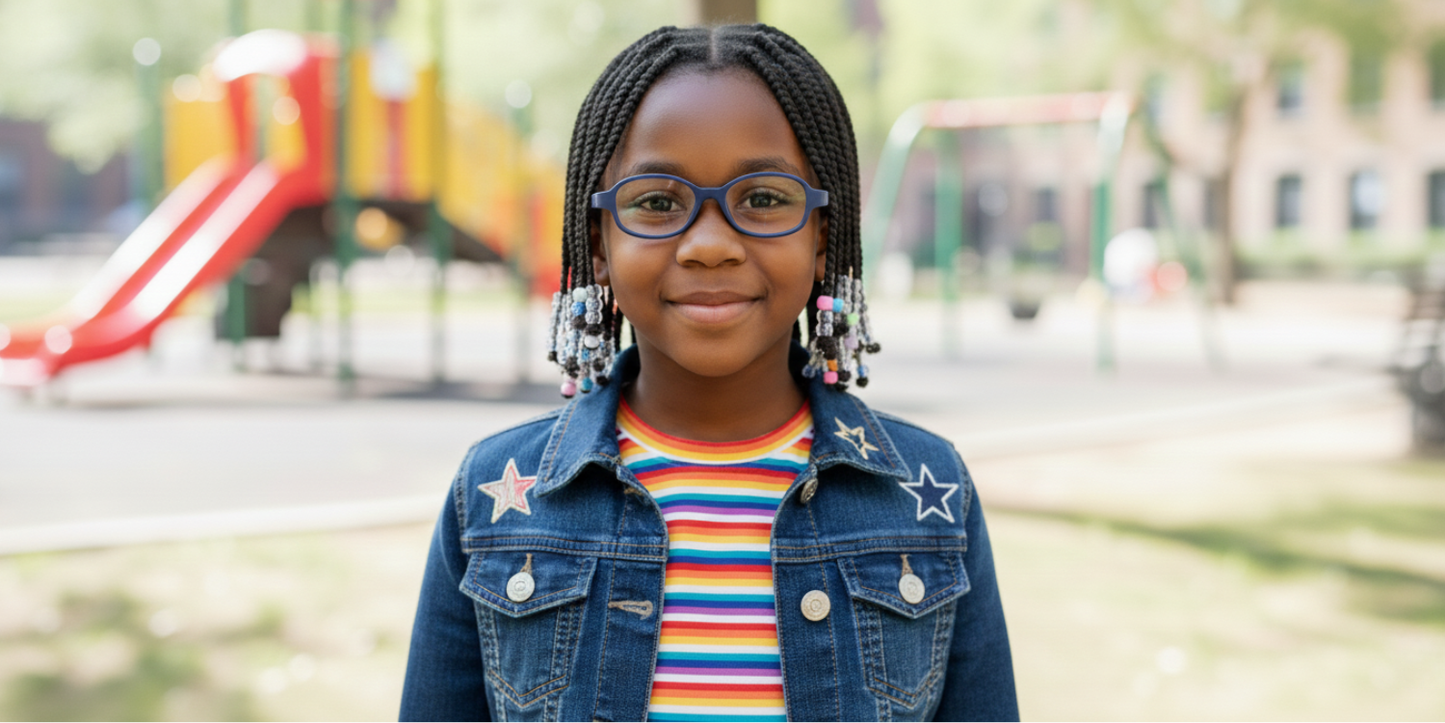 Full Rim Oval Magneto Classic Kids Eyeglasses