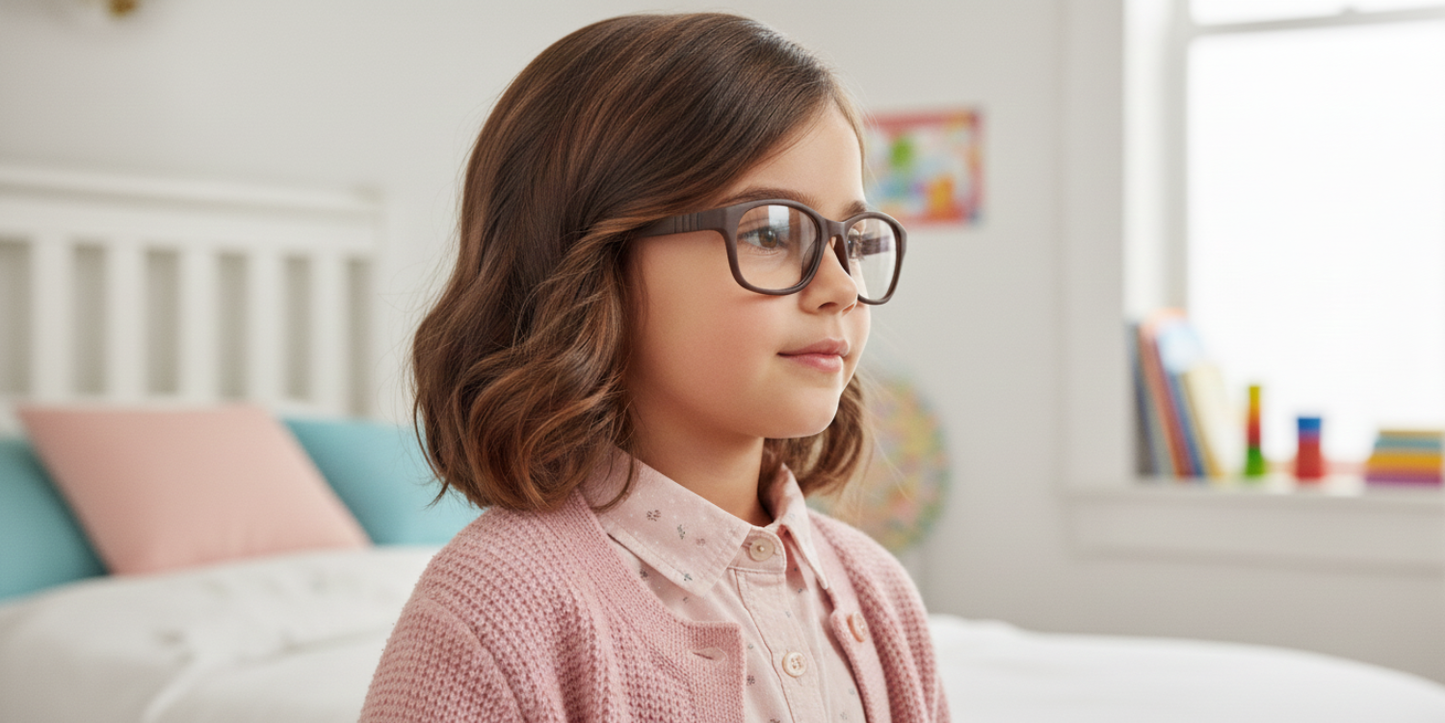 Full Rim Rectangle Magneto Classic Kids Eyeglasses