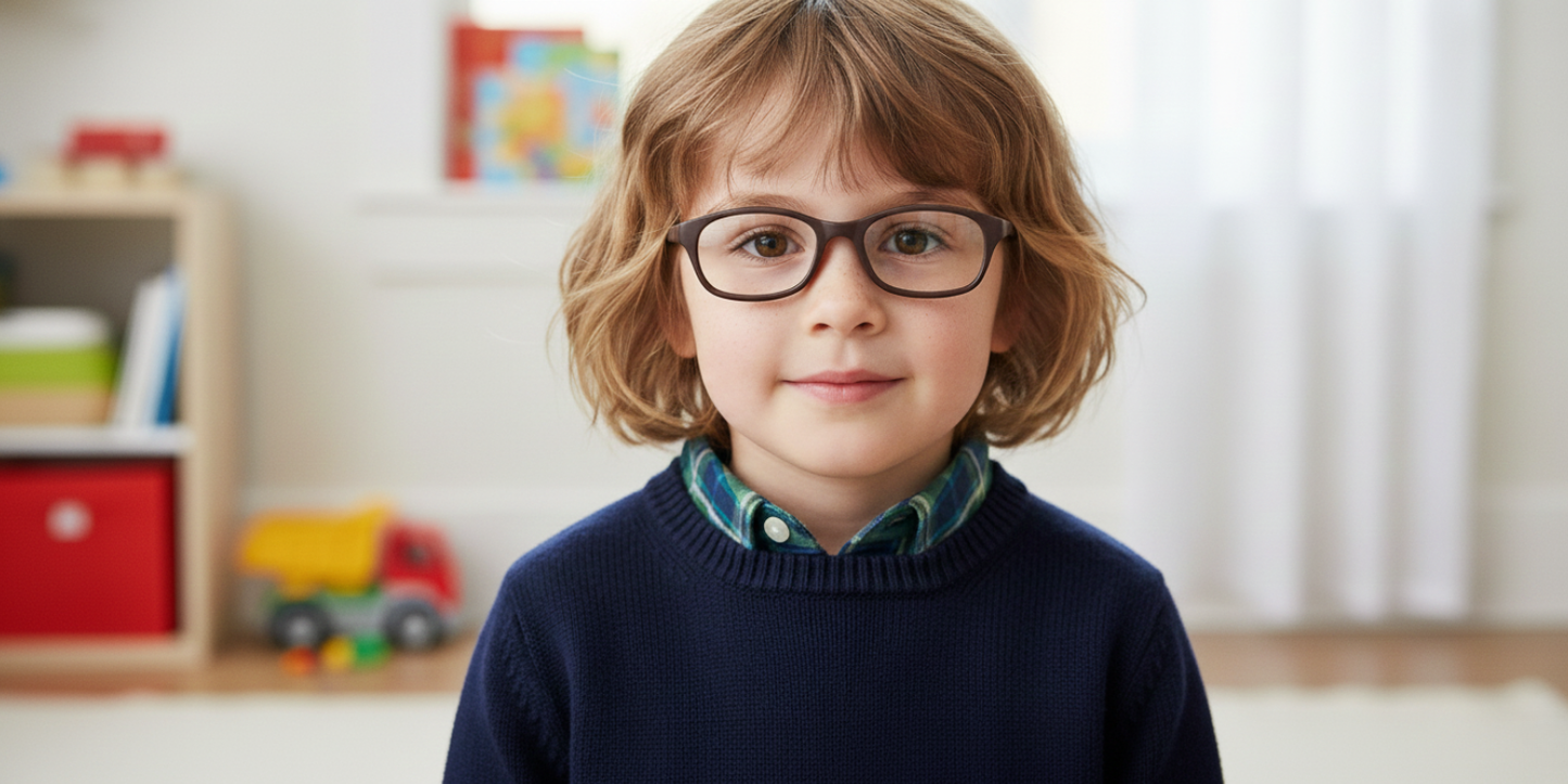 Full Rim Rectangle Magneto Classic Kids Eyeglasses