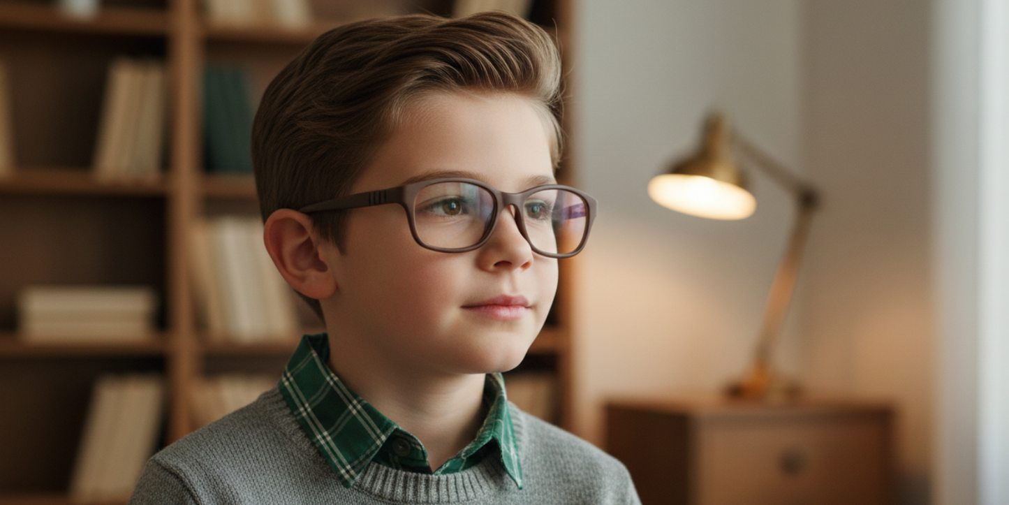 Full Rim Rectangle Magneto Classic Kids Eyeglasses