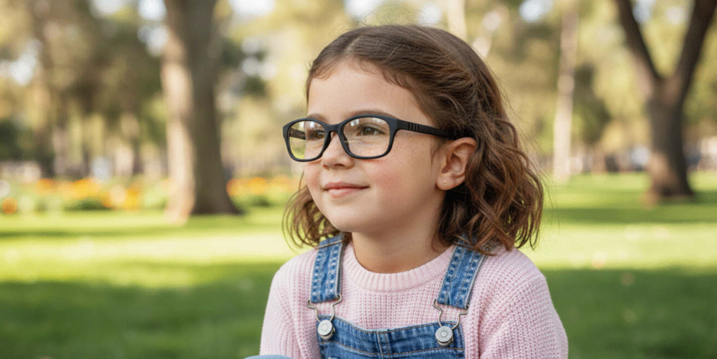 Full Rim Rectangle Magneto Classic Kids Eyeglasses