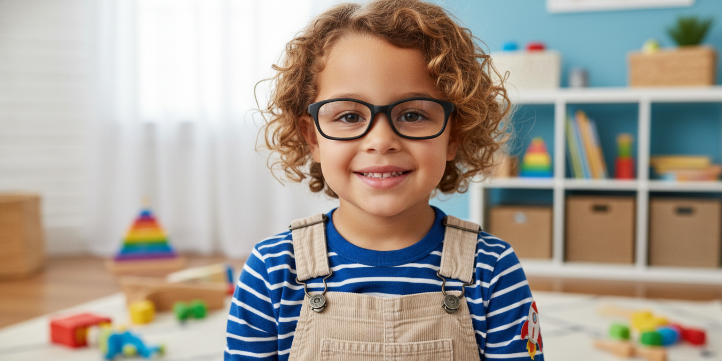 Full Rim Rectangle Magneto Classic Kids Eyeglasses