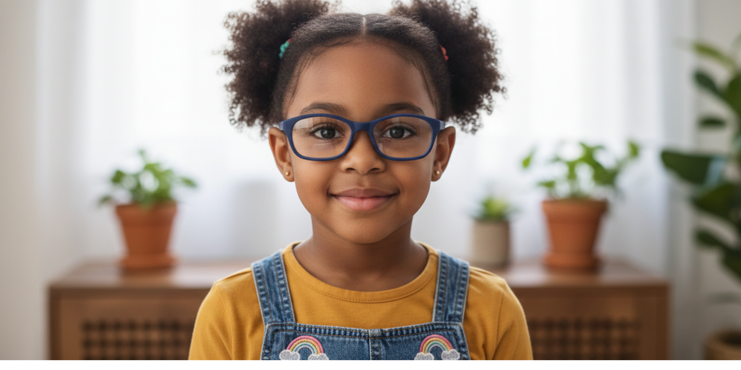 Full Rim Rectangle Magneto Classic Kids Eyeglasses