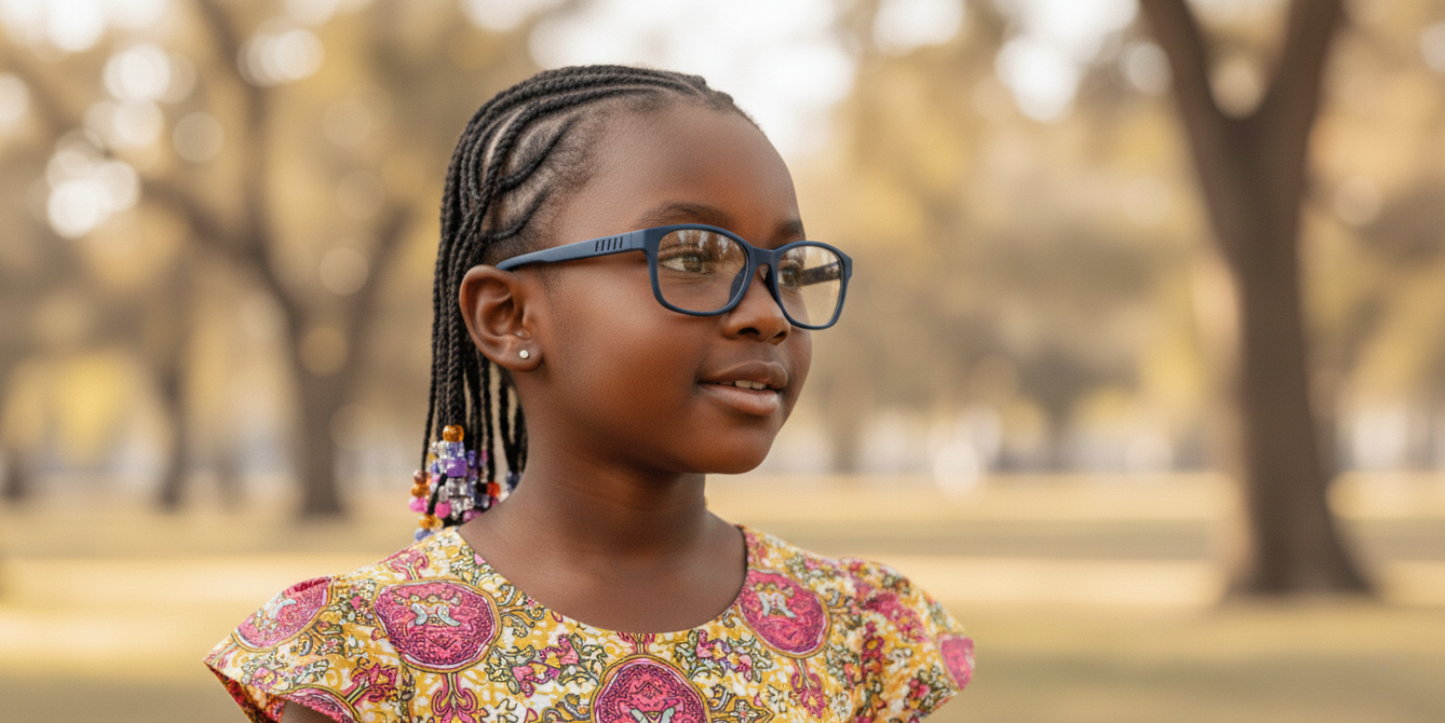 Full Rim Rectangle Magneto Classic Kids Eyeglasses