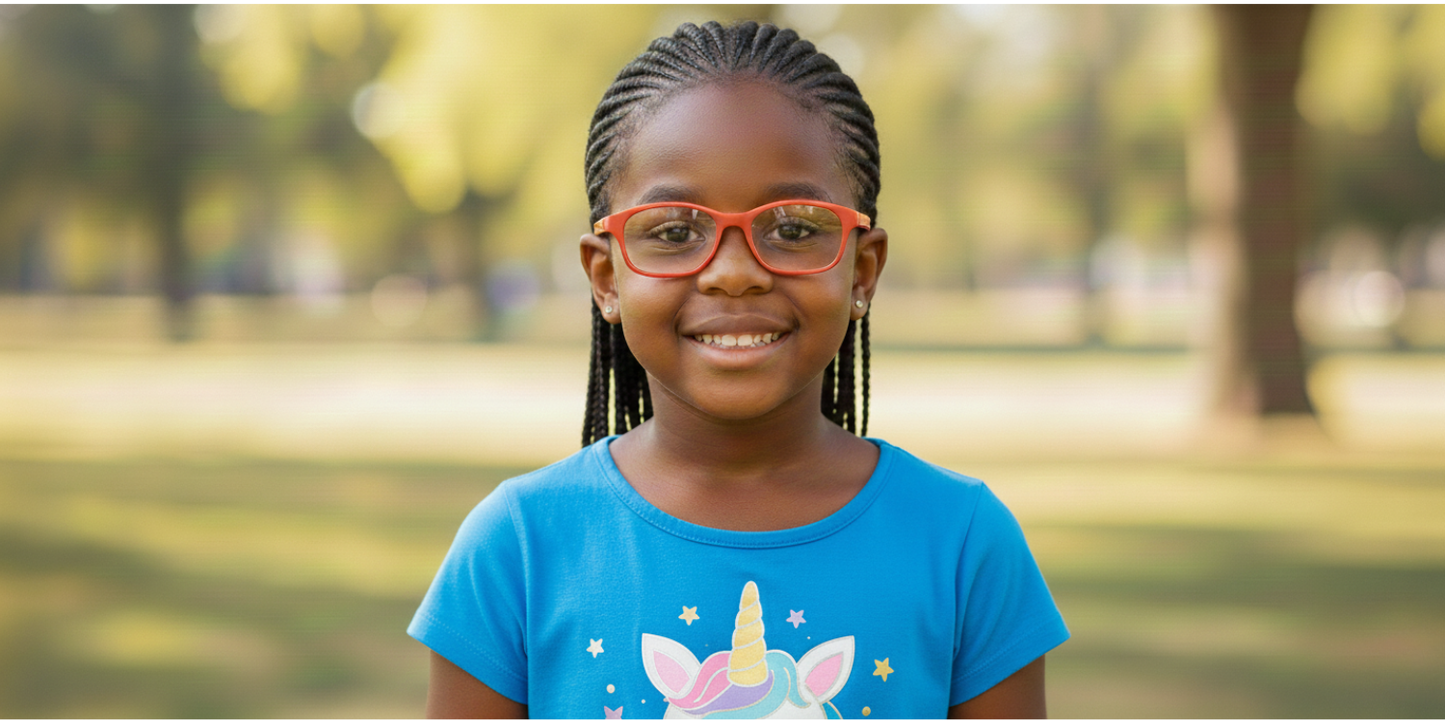 Full Rim Rectangle Magneto Classic Kids Eyeglasses