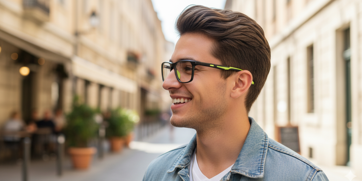 Full Rim Rectangle Classic Sports Eyeglasses