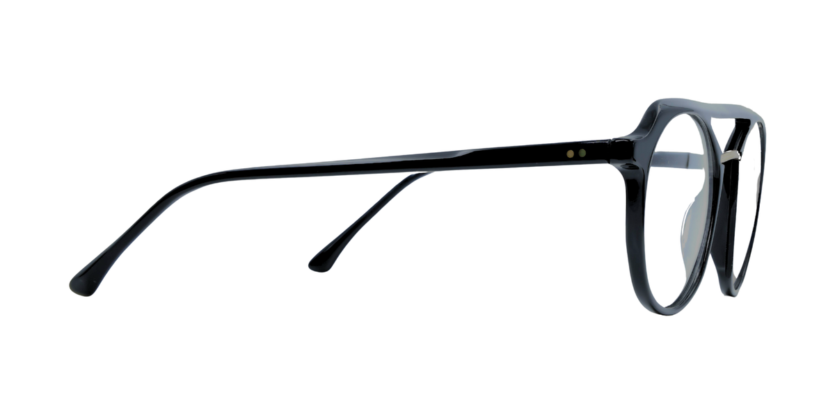 Full Rim Double Bridge Round Aviator Classic Eyeglasses