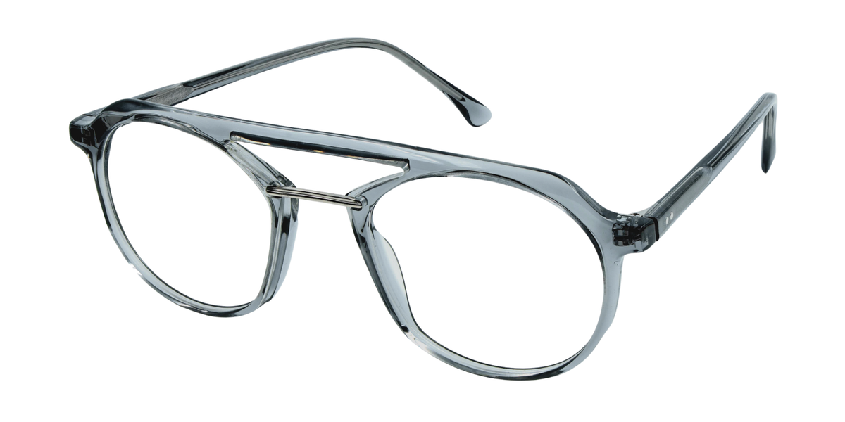 Full Rim Double Bridge Round Aviator Classic Eyeglasses