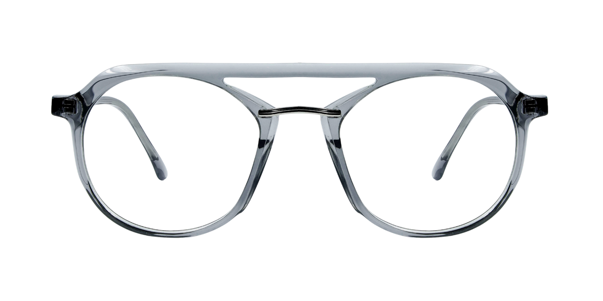 Full Rim Double Bridge Round Aviator Classic Eyeglasses