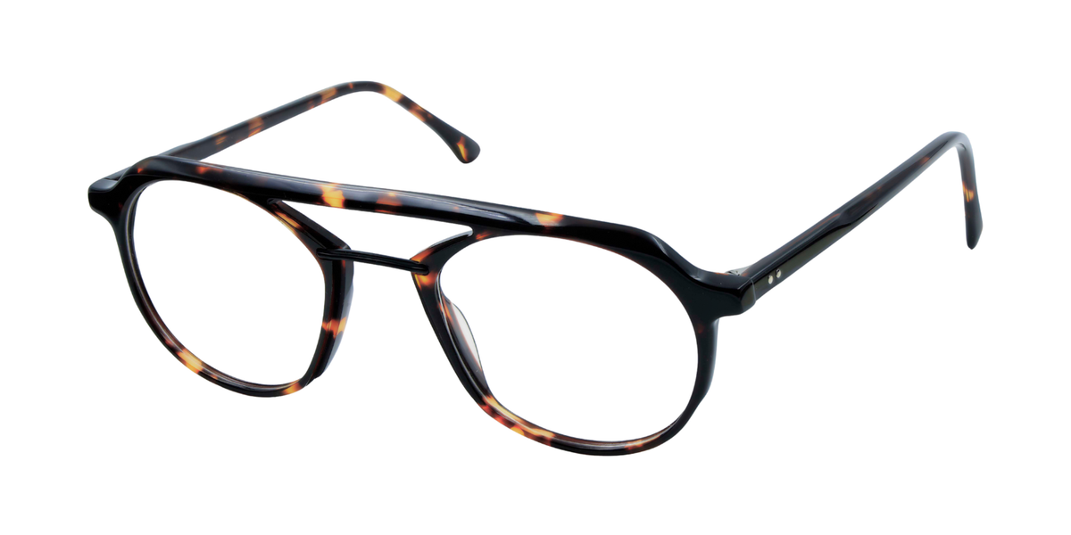 Full Rim Double Bridge Round Aviator Classic Eyeglasses