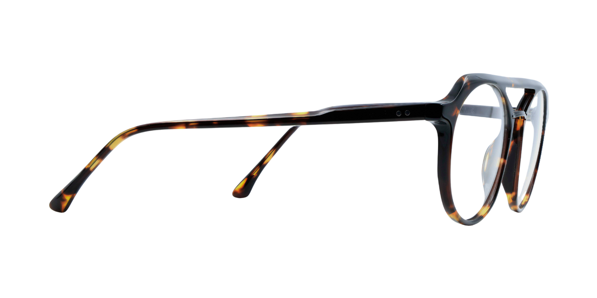 Full Rim Double Bridge Round Aviator Classic Eyeglasses