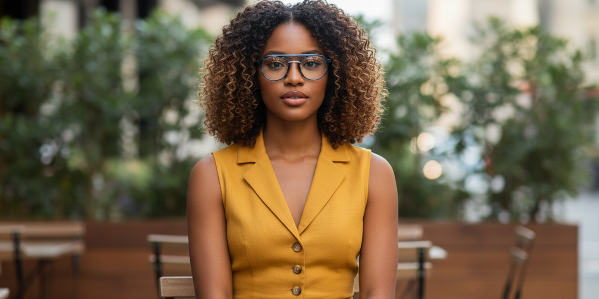 Full Rim Double Bridge Round Aviator Classic Eyeglasses
