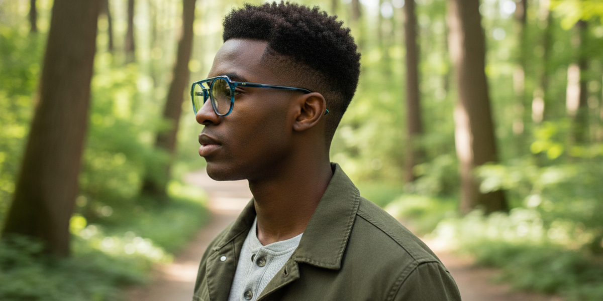 Full Rim Double Bridge Round Aviator Classic Eyeglasses