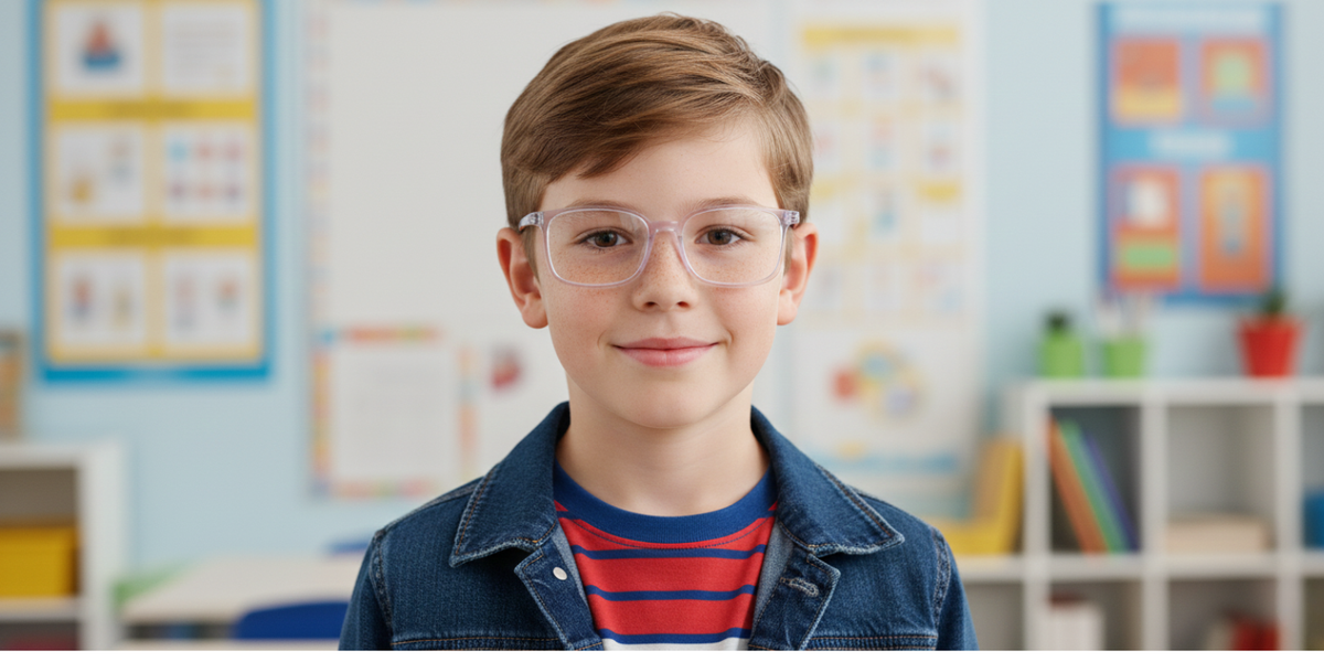 Full Rim Rectangle Magneto Premium Kids Eyeglasses