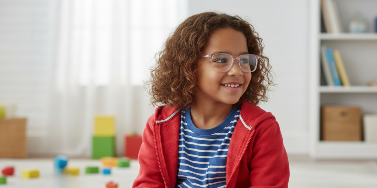 Full Rim Rectangle Magneto Premium Kids Eyeglasses