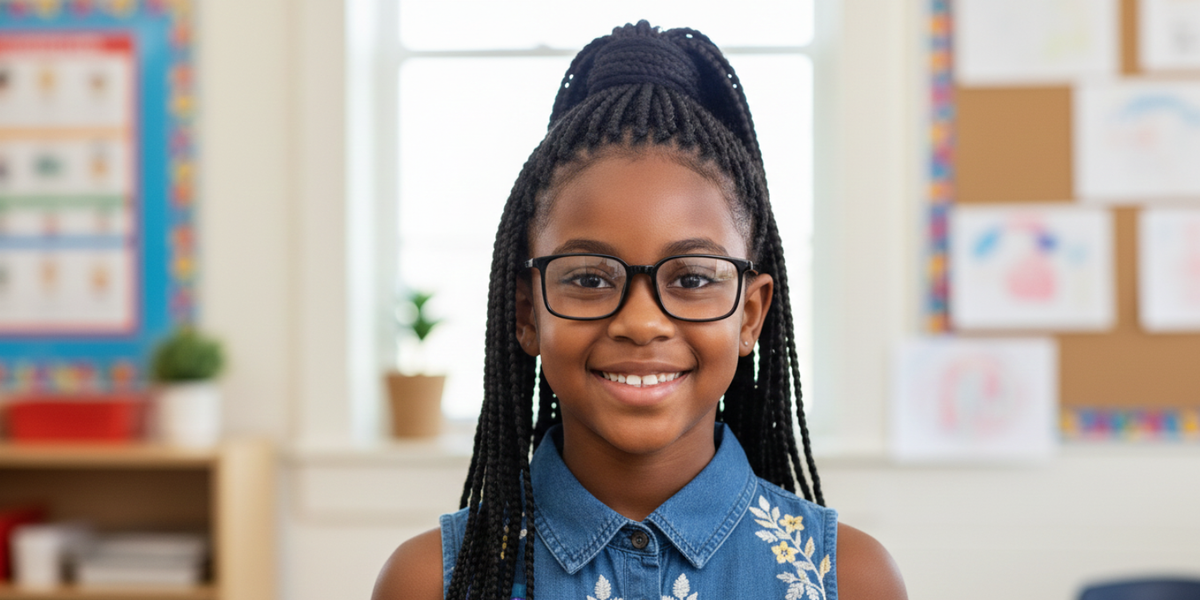 Full Rim Rectangle Magneto Premium Kids Eyeglasses