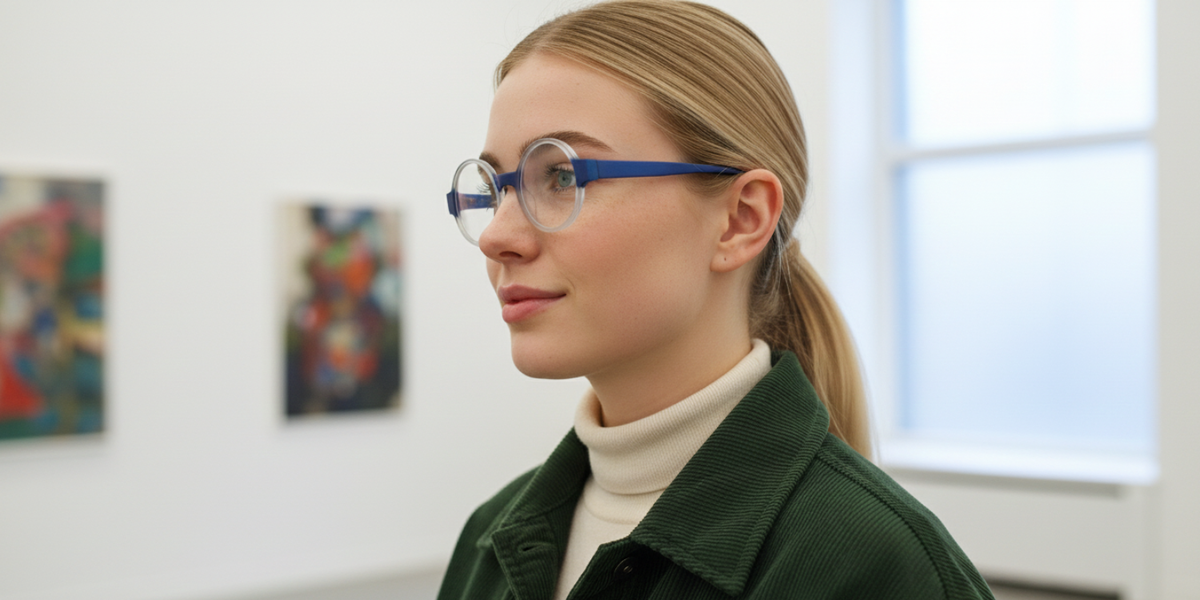 Full Rim Round Premium Eyeglasses