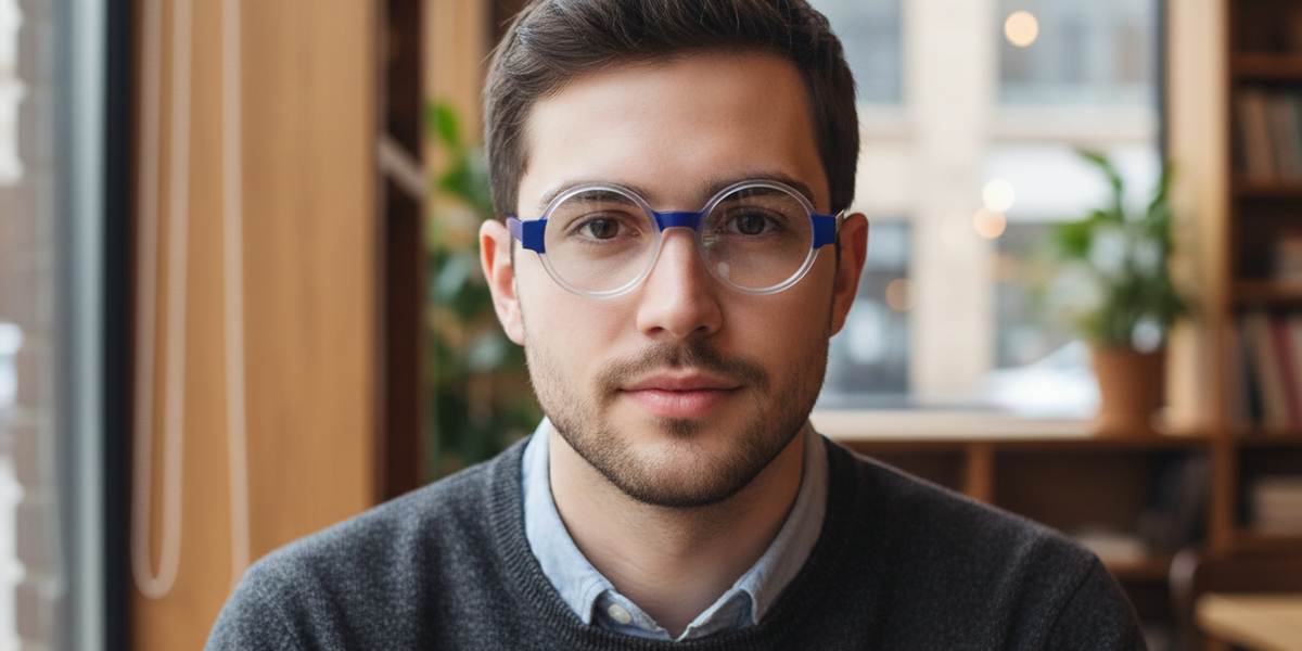 Full Rim Round Premium Eyeglasses