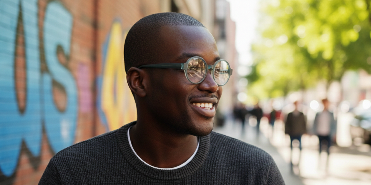 Full Rim Round Premium Eyeglasses