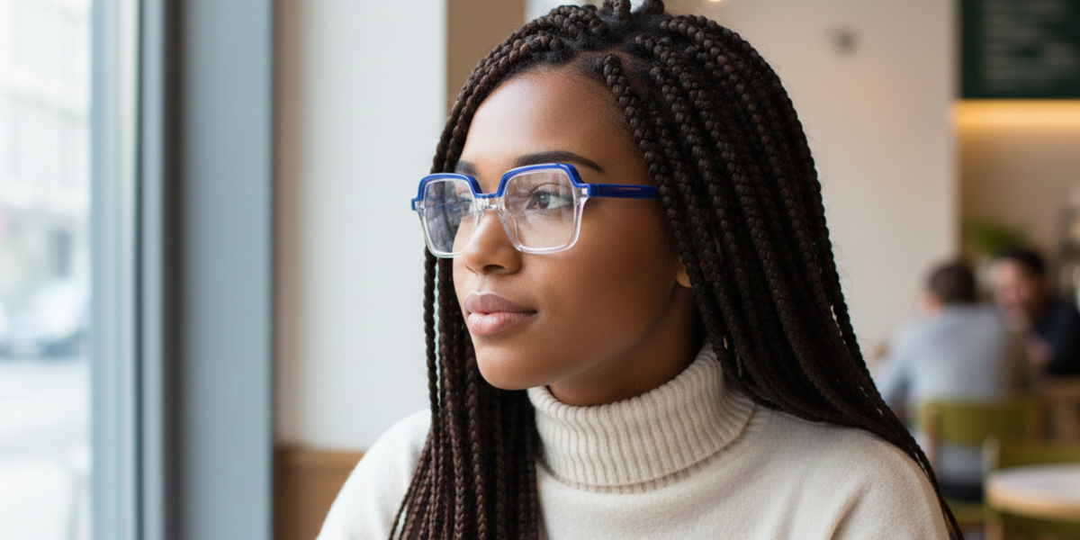 Full Rim Geometric Premium Eyeglasses