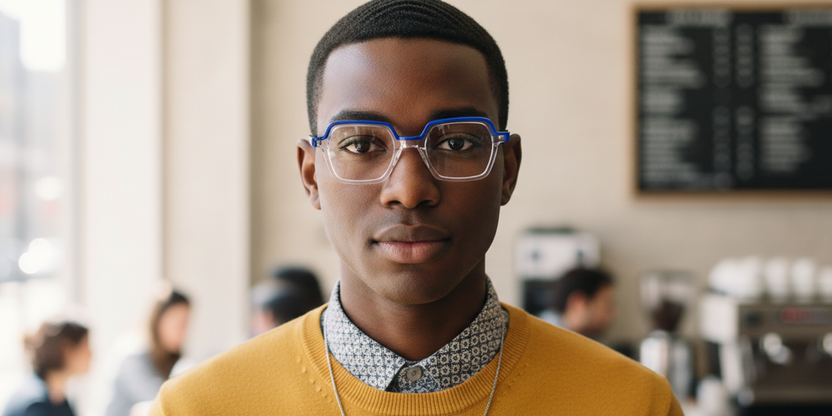 Full Rim Geometric Premium Eyeglasses