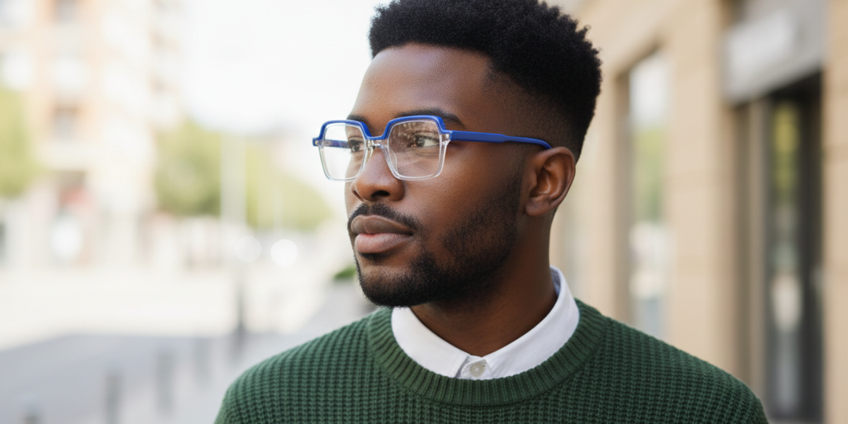 Full Rim Geometric Premium Eyeglasses