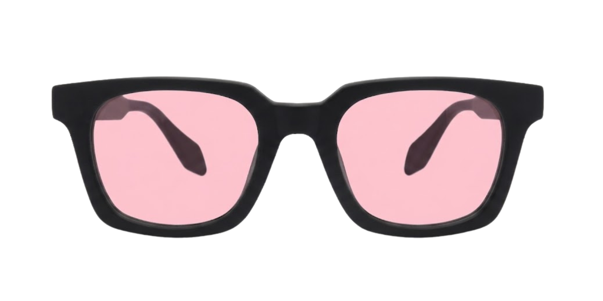 Black Full Rim Rectangle Magneto Eyeglasses