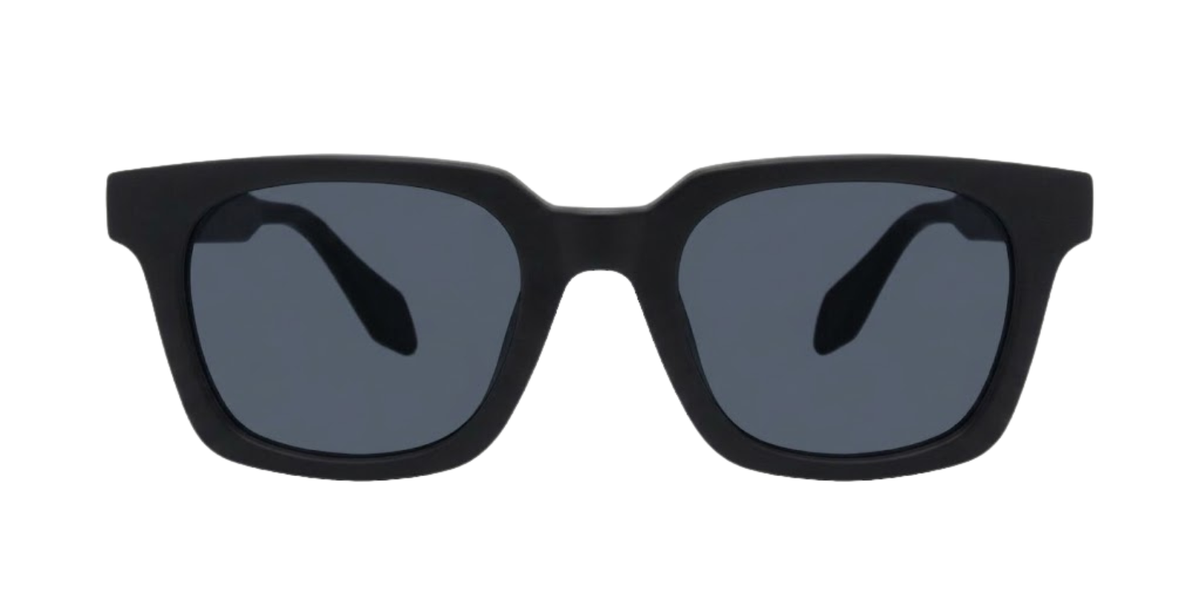 Black Full Rim Rectangle Magneto Eyeglasses