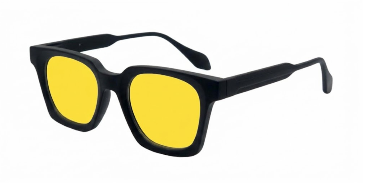 Black Full Rim Rectangle Magneto Eyeglasses
