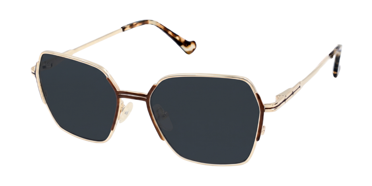 Fashionista Aura ch9022 - Gold/Brown Frame
