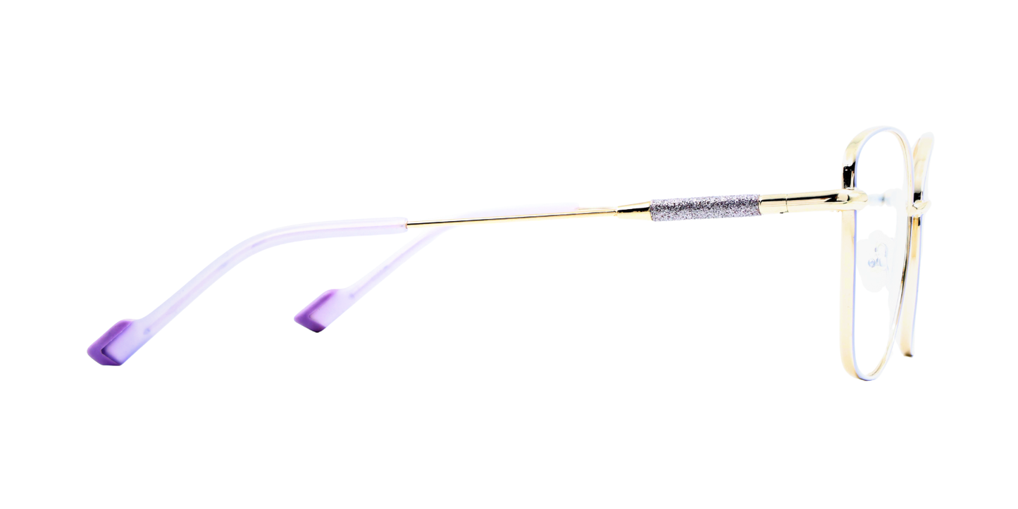 Full Rim Cat Eye Classic Eyeglasses with Sparkling Temple