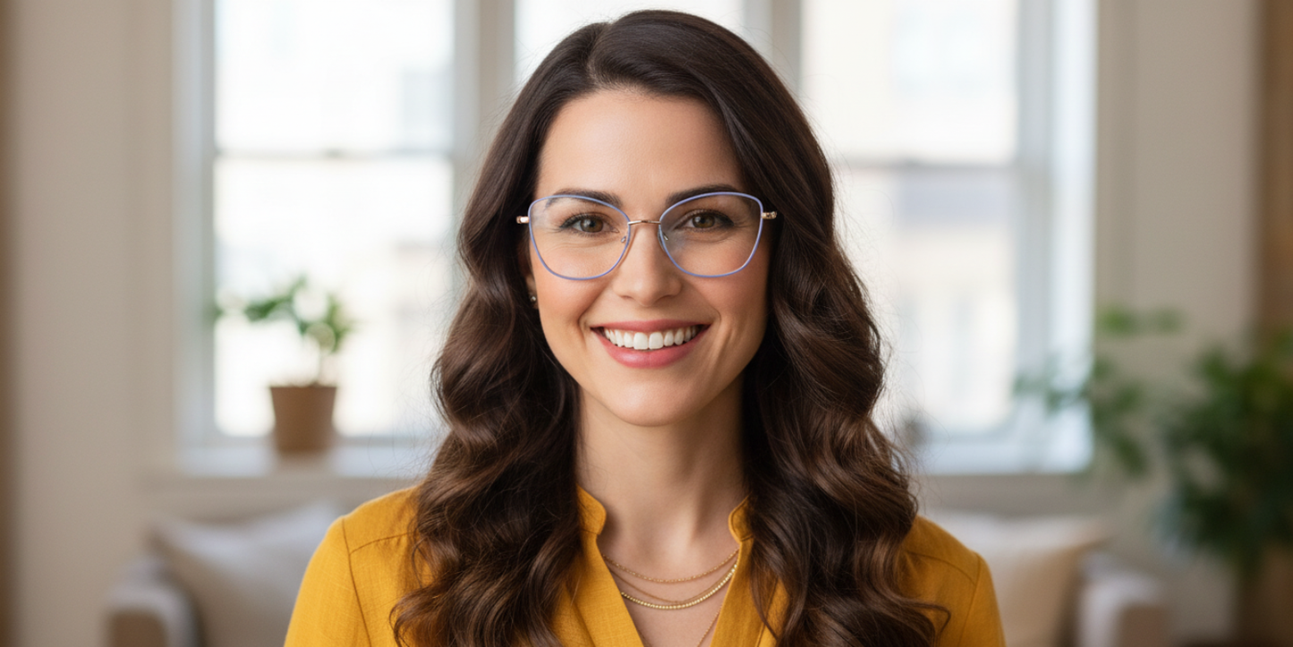 Full Rim Cat Eye Classic Eyeglasses with Sparkling Temple