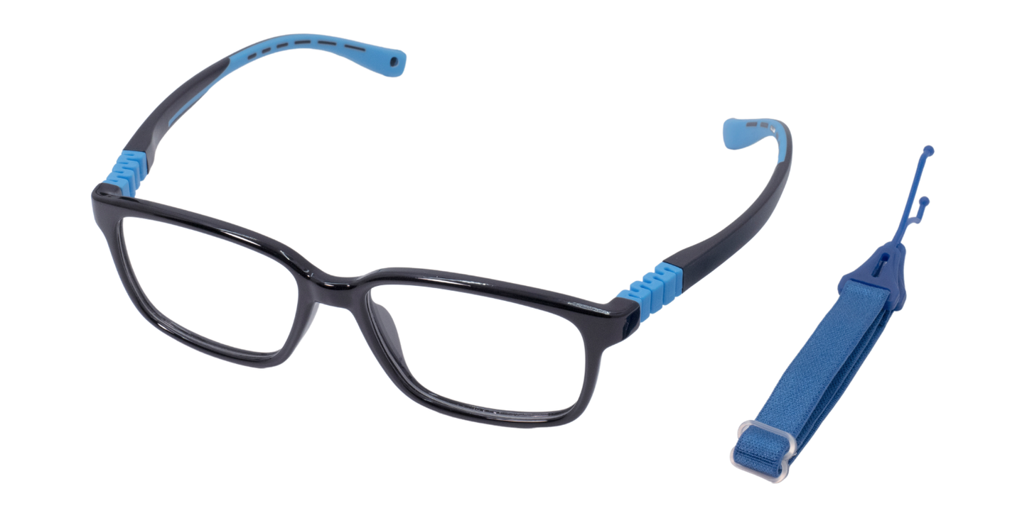 Full Rim Rectangle Magneto Classic Kids Eyeglasses