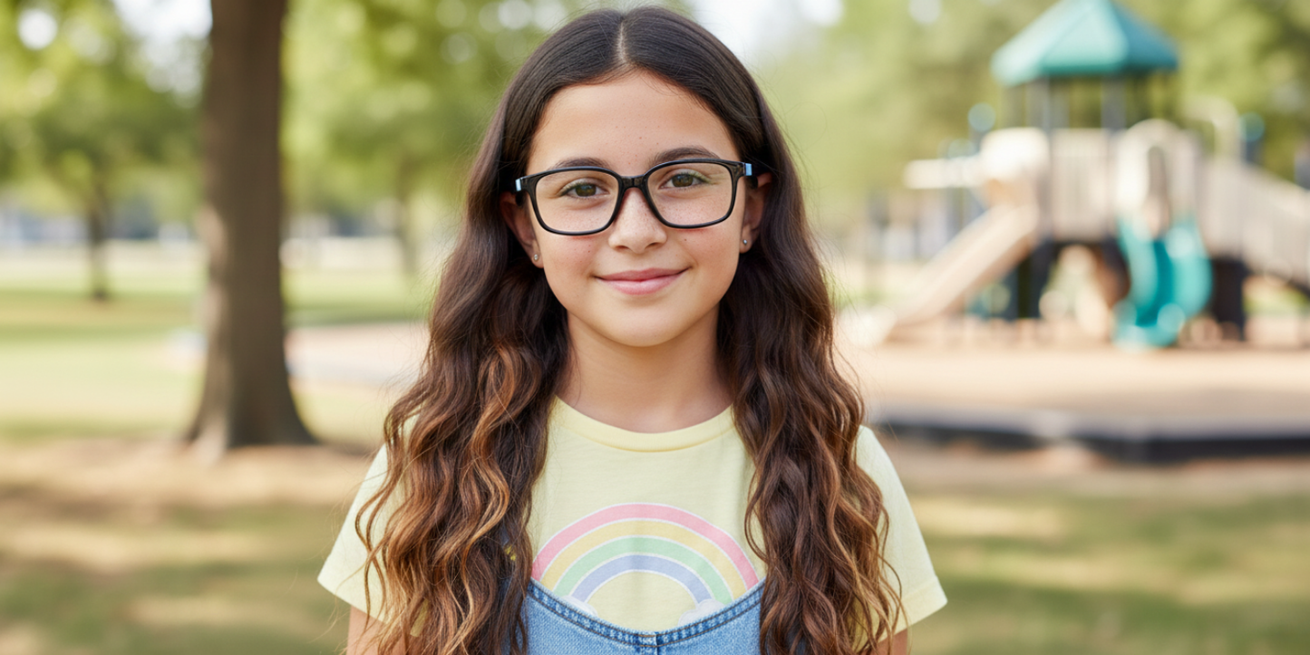 Full Rim Rectangle Magneto Classic Kids Eyeglasses