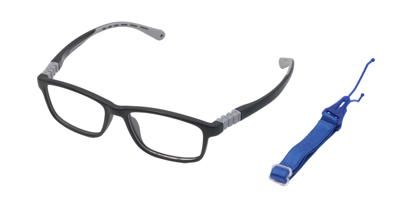 Full Rim Rectangle Magneto Classic Kids Eyeglasses