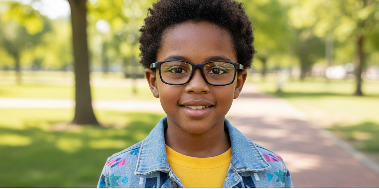 Full Rim Rectangle Magneto Classic Kids Eyeglasses