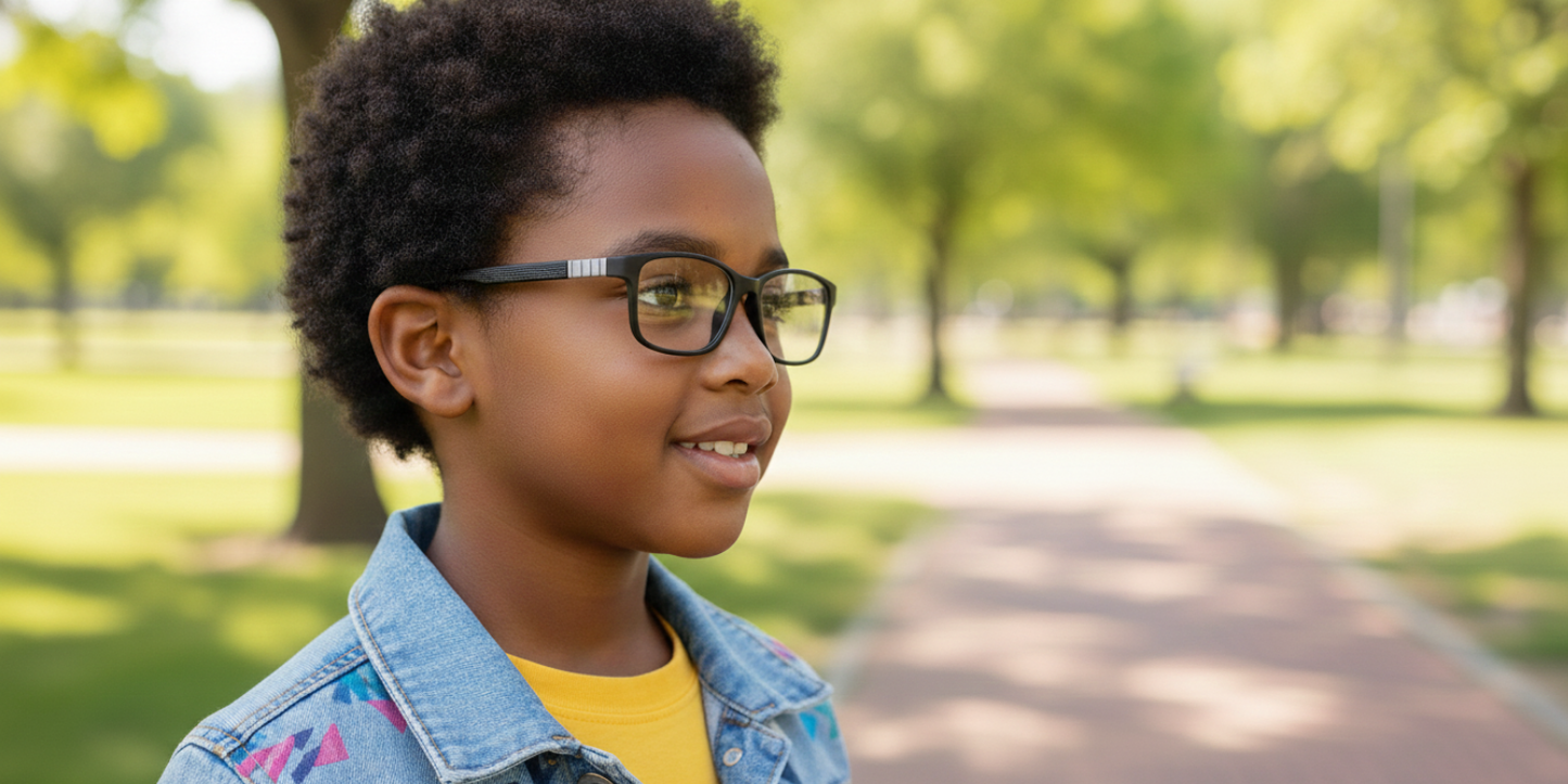 Full Rim Rectangle Magneto Classic Kids Eyeglasses