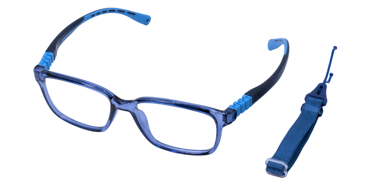 Full Rim Rectangle Magneto Classic Kids Eyeglasses