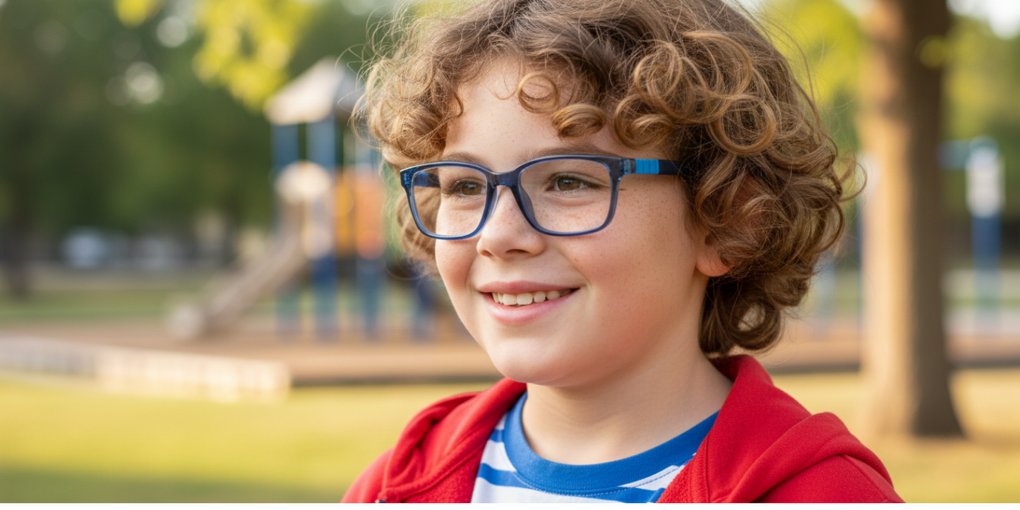 Full Rim Rectangle Magneto Classic Kids Eyeglasses
