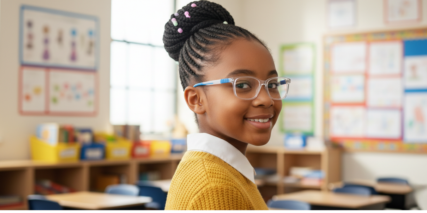 Full Rim Rectangle Magneto Classic Kids Eyeglasses
